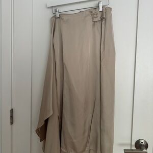 Club Monaco asymmetrical champagne skirt